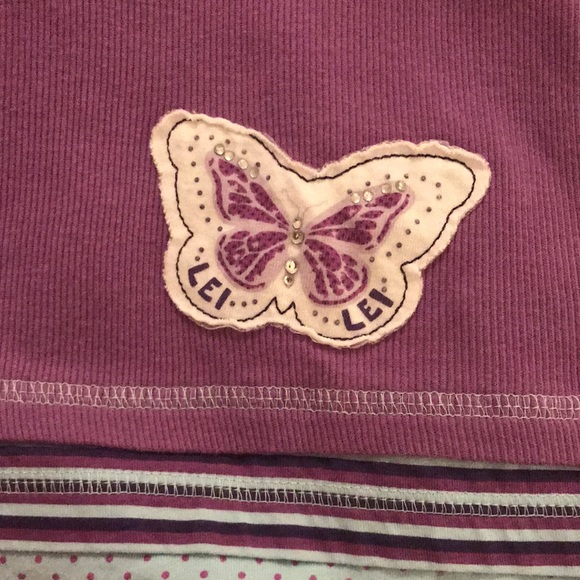 Girls L.E.I. Purple Long Sleeve Tee - Picture 4 of 11